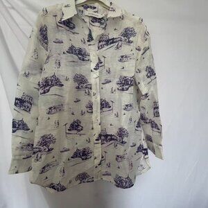 Zimmermann printed shirt  size 1